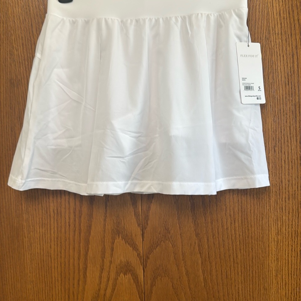 90 Degree By Reflex White Mini Skirt Casual Resort Wear